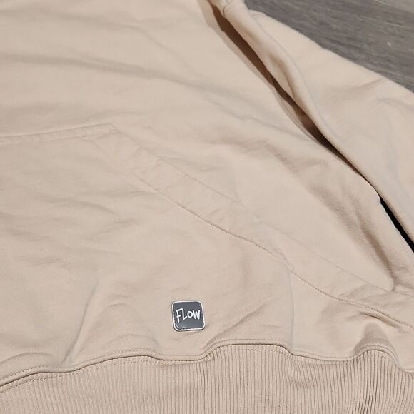 FLOW Taupe Cropped "I LOVE ME NO MATTER WHAT" Rainbow Hoodie - Picture 3 of 7